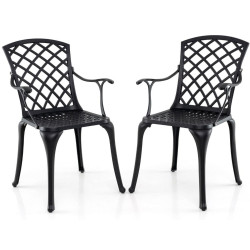 Набор садовых стульев Costway NP12037BK-2 (Black) Thumb