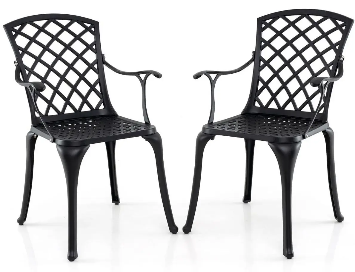 Набор садовых стульев Costway NP12037BK-2 (Black)