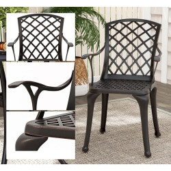Набор садовых стульев Costway NP12037CP-2 (Black) Thumb