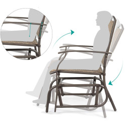 Set scaune de gradina Costway OP3906 9 (Brown) Thumb