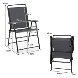 Набор садовых стульев Costway OP70711 (Grey) Thumb