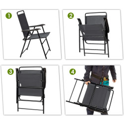 Набор садовых стульев Costway OP70711 (Grey) Thumb