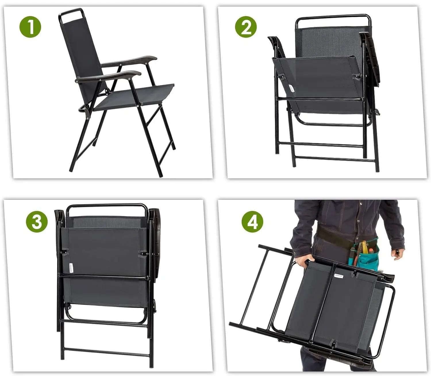 Набор садовых стульев Costway OP70711 (Grey)