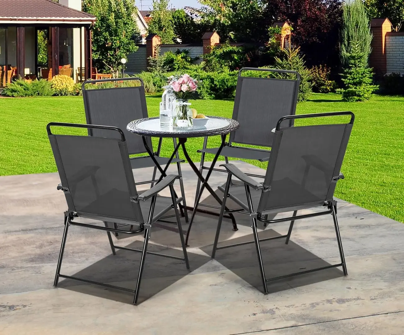 Набор садовых стульев Costway OP70711 (Grey)