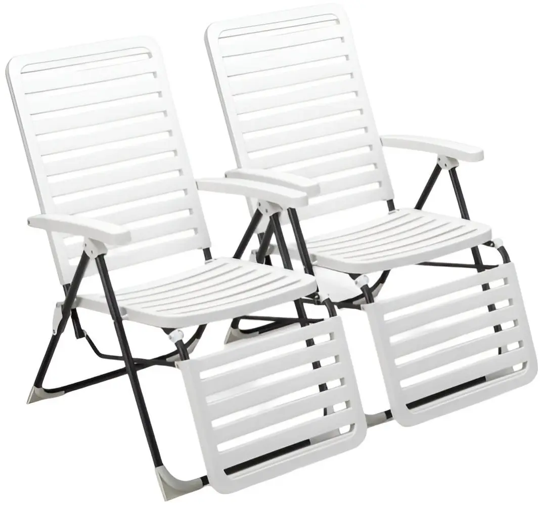 Набор шезлонгов Costway NP10925WH-2 (White)