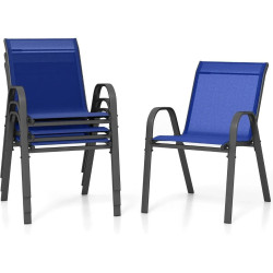 Наборы садовой мебели Costway NP11596NY-4 (Blue) Thumb