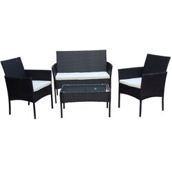 Set mobilier de gradina DeHome MG100 (Black/White) Thumb