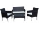 Set mobilier de gradina DeHome MG100 (Black/White)