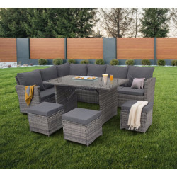 Set mobilier de gradina DeHome MG190G (Grey)