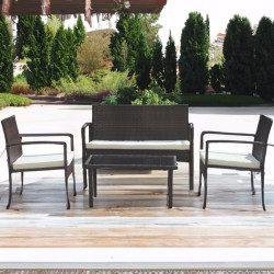 Set mobilier de gradina DeHome MG200 (Brown) Thumb