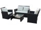 Set mobilier de gradina DeHome MG900 (Black/Cream)