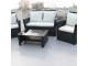 Set mobilier de gradina DeHome MG900 (Black/Cream)