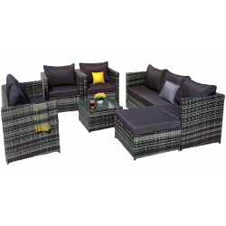 Set mobilier de gradina DeHome Zafir MG1800G (Grey) Thumb