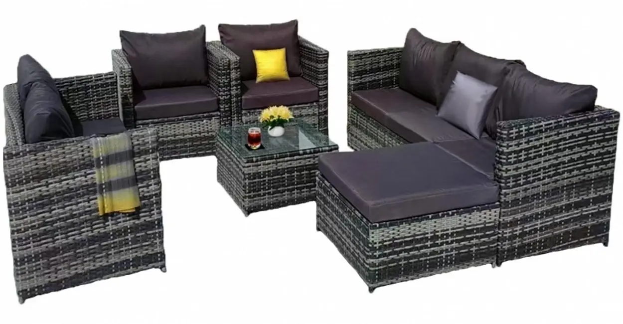 Set mobilier de gradina DeHome Zafir MG1800G (Grey)