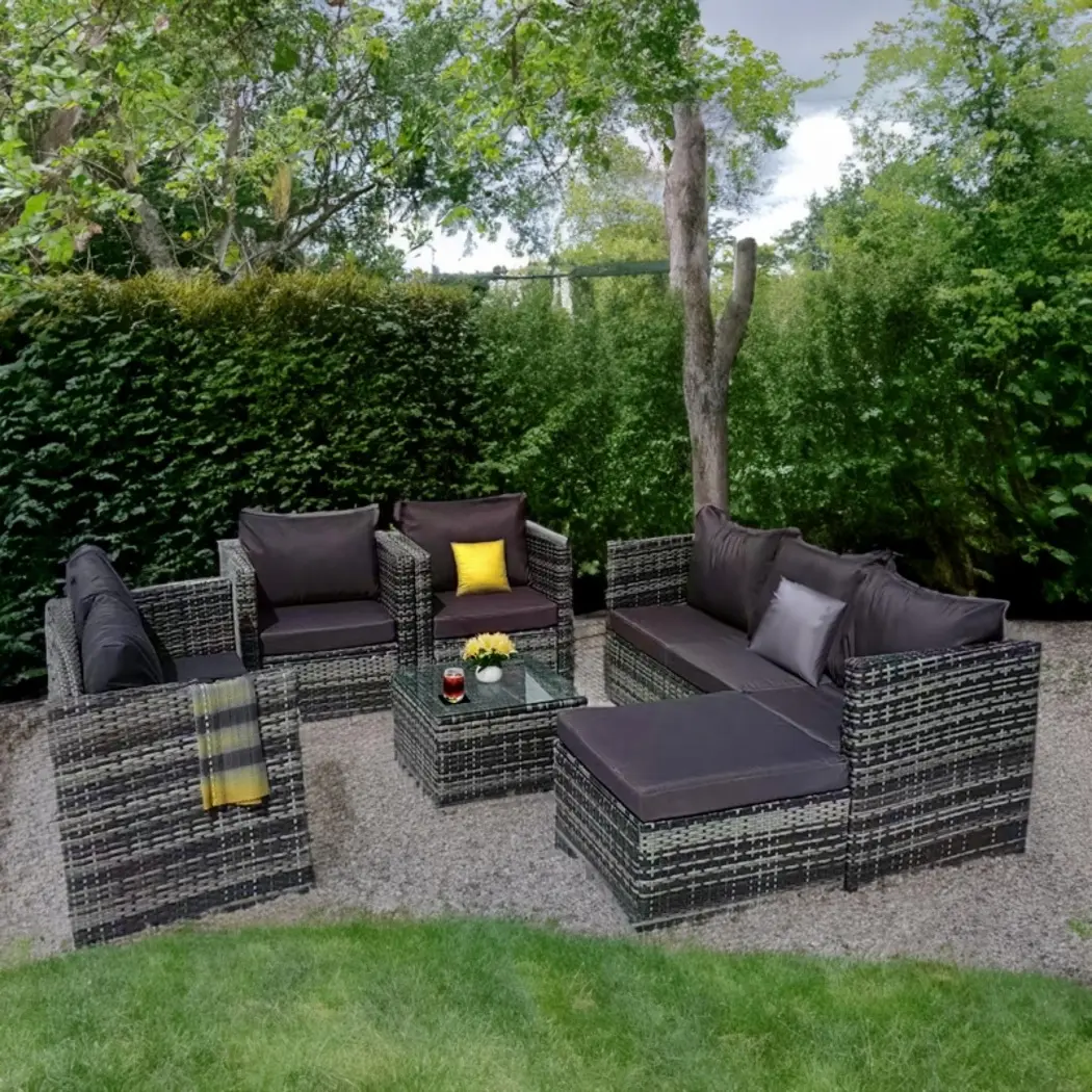 Set mobilier de gradina DeHome Zafir MG1800G (Grey)