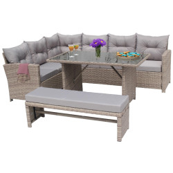 Set mobilier de gradina DeHome Zafir MG550C (Beige) Thumb