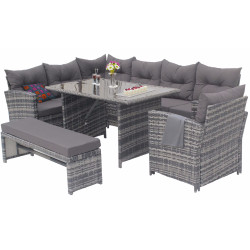 Set mobilier de gradina DeHome Zafir MG560G (Grey) Thumb