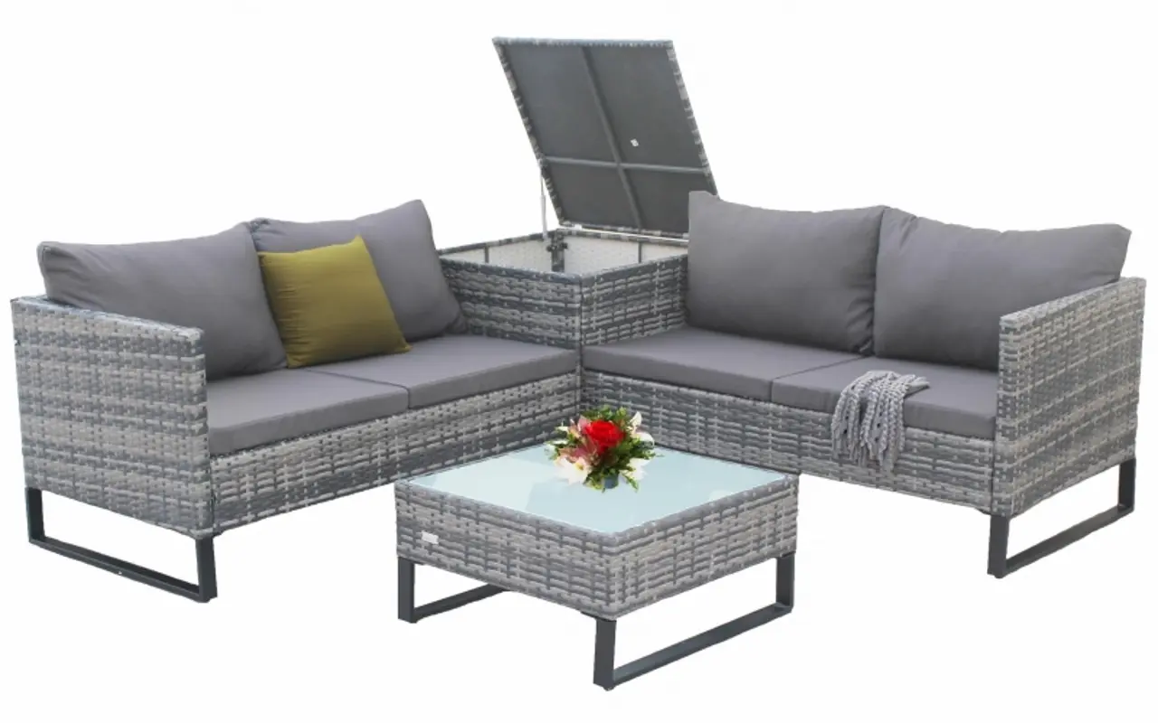 Set mobilier de gradina DeHome Zafir MG631G (Grey)