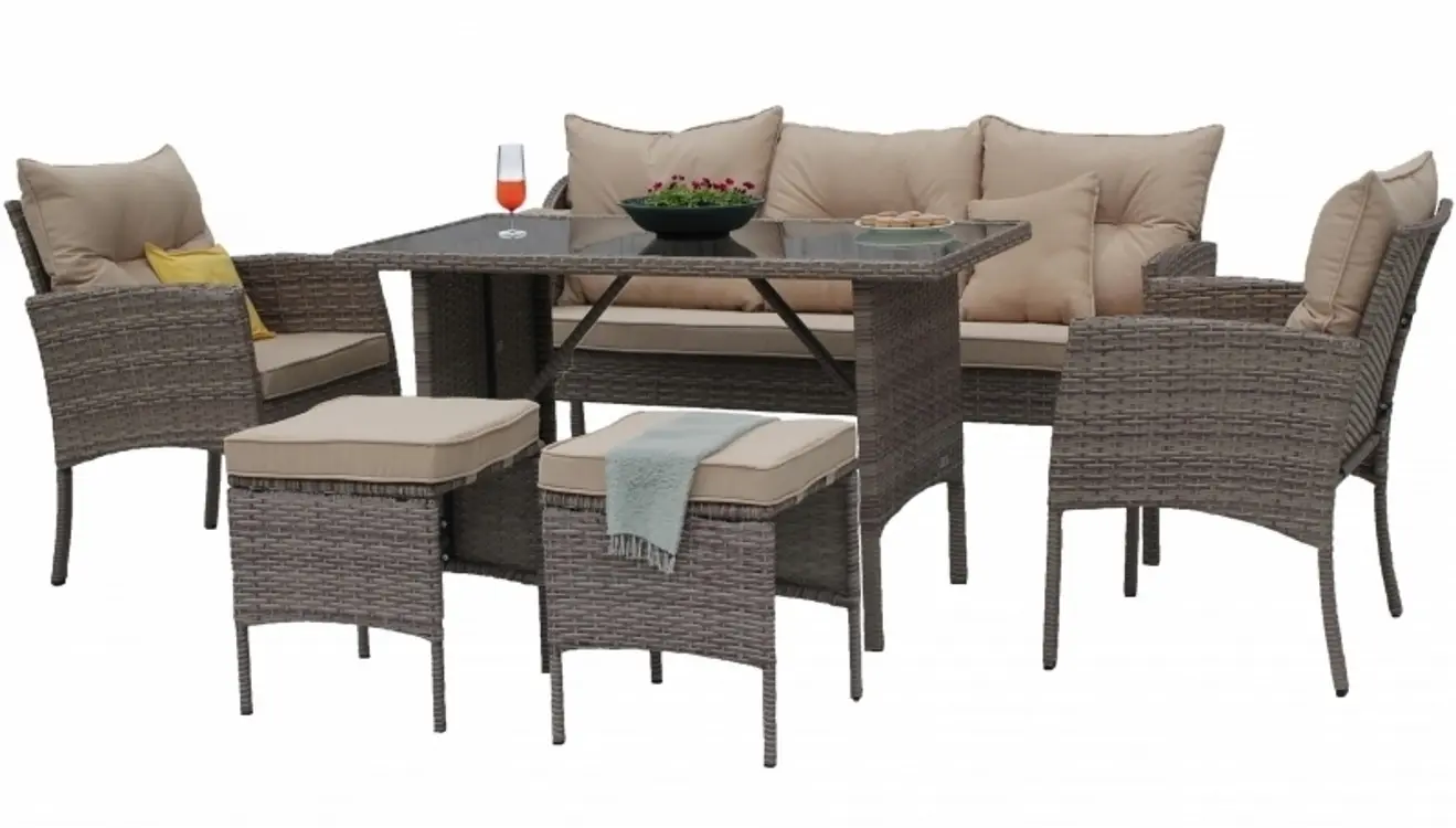 Set mobilier de gradina DeHome Zafir MG781C (Brown)