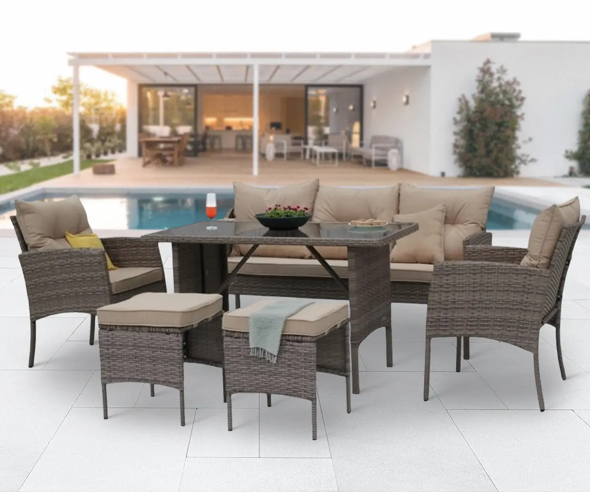 Set mobilier de gradina DeHome Zafir MG781C (Brown)