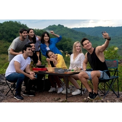 Set mobilier de gradina Ekspand Premium 120x60 (Wood/Black) Thumb