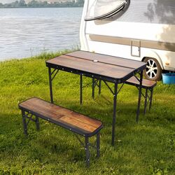 Комплект садовой мебели Enero Camp 1055244 (Dark Brown)