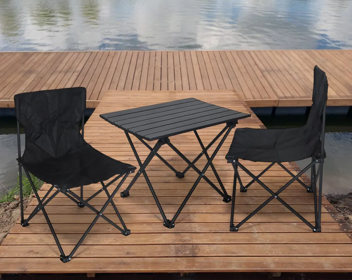 Set mobilier de gradina Enero Camp 1066059 (Black)