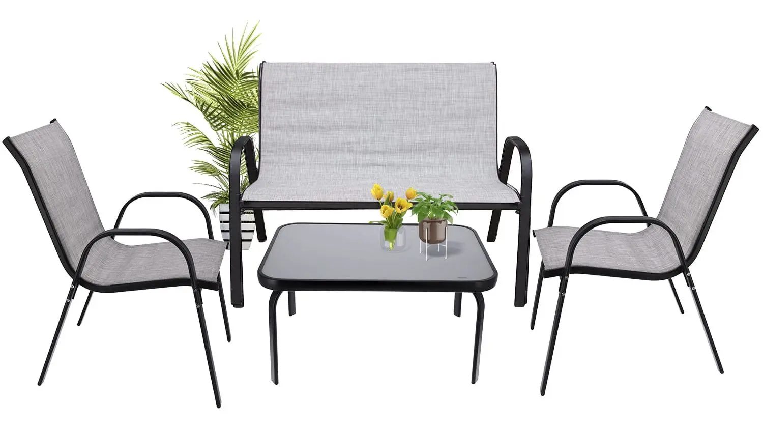 Set mobilier de gradina Jumi Fiesta (Black)