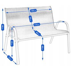 Set mobilier de gradina Jumi Fiesta (Black) Thumb