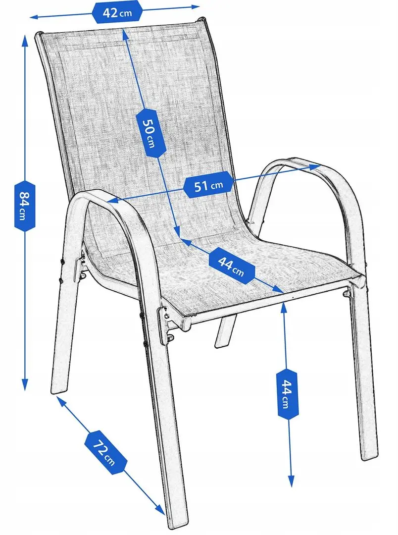 Set mobilier de gradina Jumi Fiesta (Black)