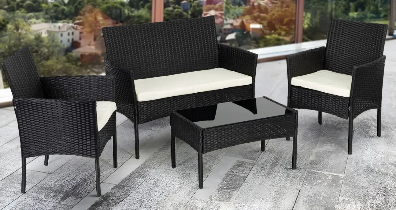 Комплект садовой мебели FunFit Garden 4143 (Black/Beige)