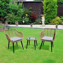 Set mobilier de gradina Garden Select Aer KJFR077 (Natural Rattan)