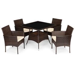 Set mobilier de gradina Nuforma Pregasio KJFR009 (Brown) Thumb