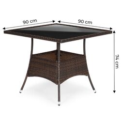 Set mobilier de gradina Nuforma Pregasio KJFR009 (Brown) Thumb