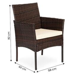 Set mobilier de gradina Nuforma Pregasio KJFR009 (Brown) Thumb