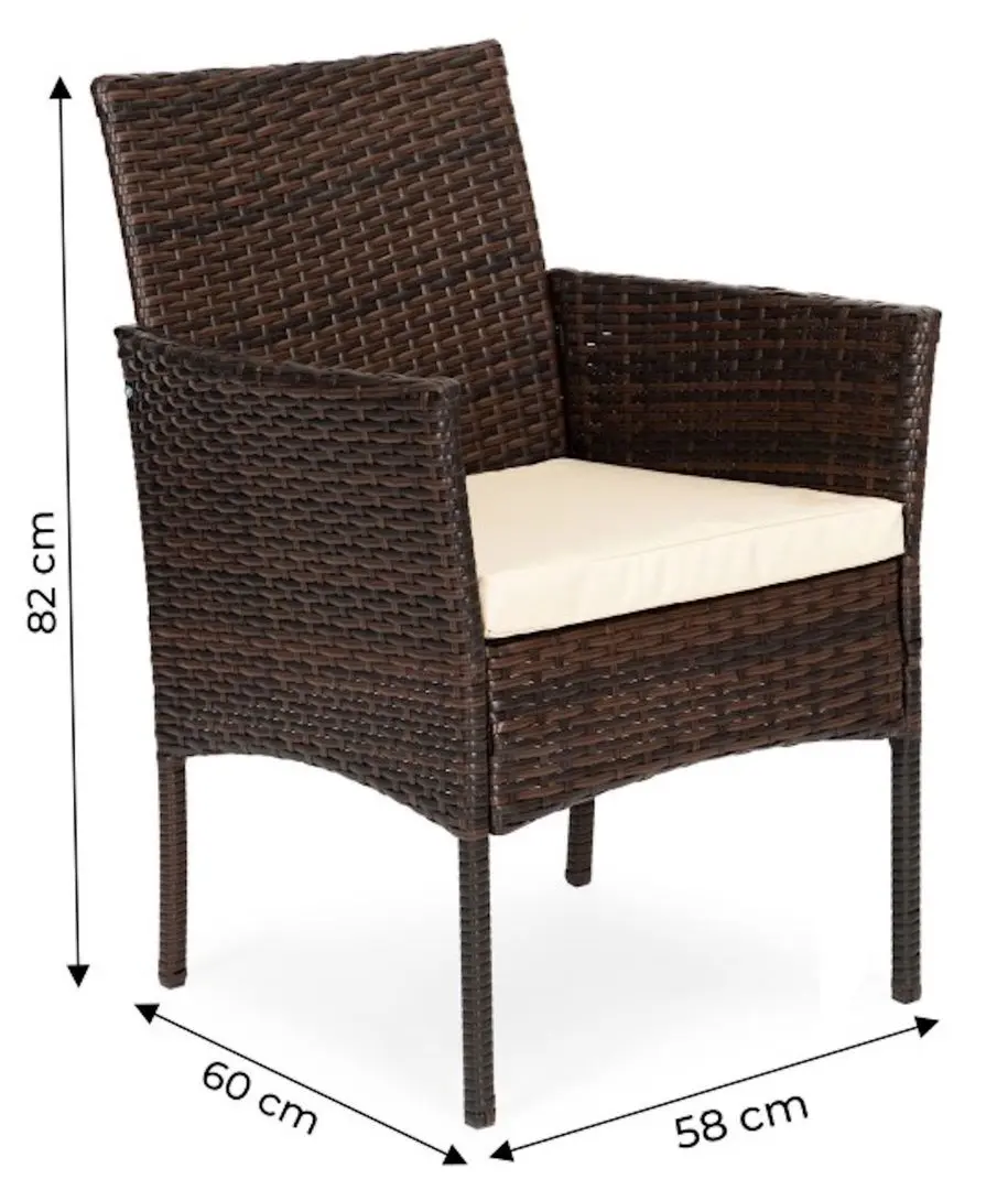 Set mobilier de gradina Nuforma Pregasio KJFR009 (Brown)