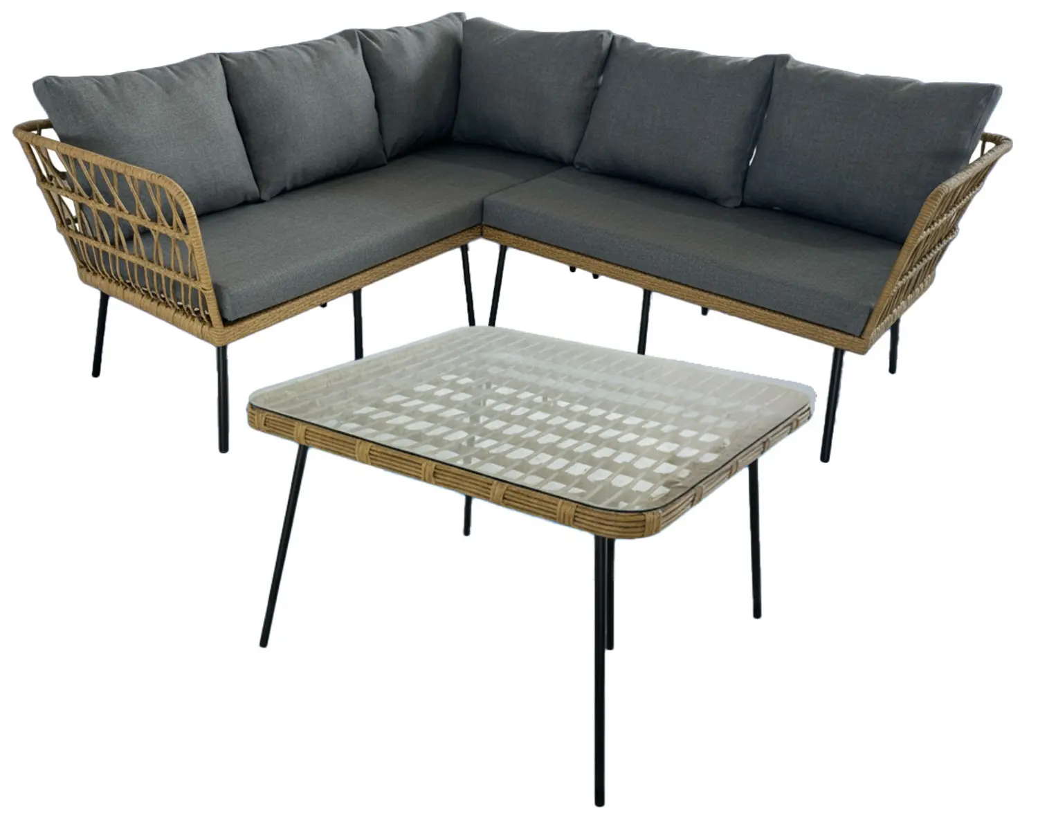 Set mobilier de gradina GardenLine ABI3354 (Brown/Grey) - 2