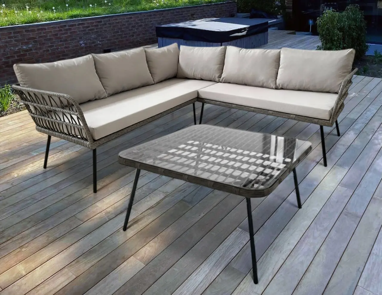 Set mobilier de gradina GardenLine ABI3385 (Grey)