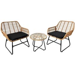 Set mobilier de gradina GardenLine ABI3392 (Light Brown/Black) Thumb