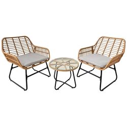 Set mobilier de gradina GardenLine ABI3408 (Light Brown/Black) Thumb