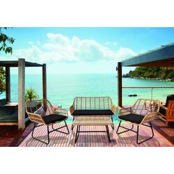 Set mobilier de gradina GardenLine ABI3415 (Light Brown/Black)