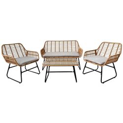 Set mobilier de gradina GardenLine ABI3422 (Light Brown/Black/Grey) Thumb