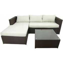 Set mobilier de grădină GardenLine ABI6696 (Brown/Cream)