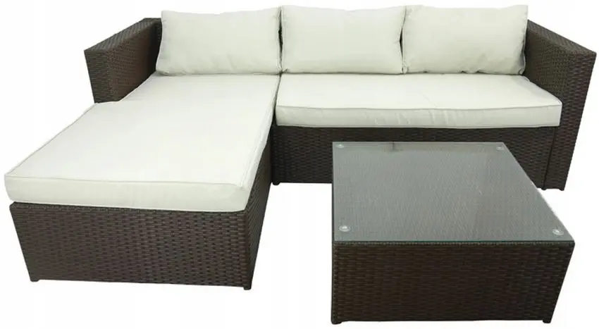 Set mobilier de grădină GardenLine ABI6696 (Brown/Cream)