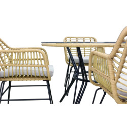 Set mobilier de gradina GardenLine ABI7503 (Black/Brown) Thumb