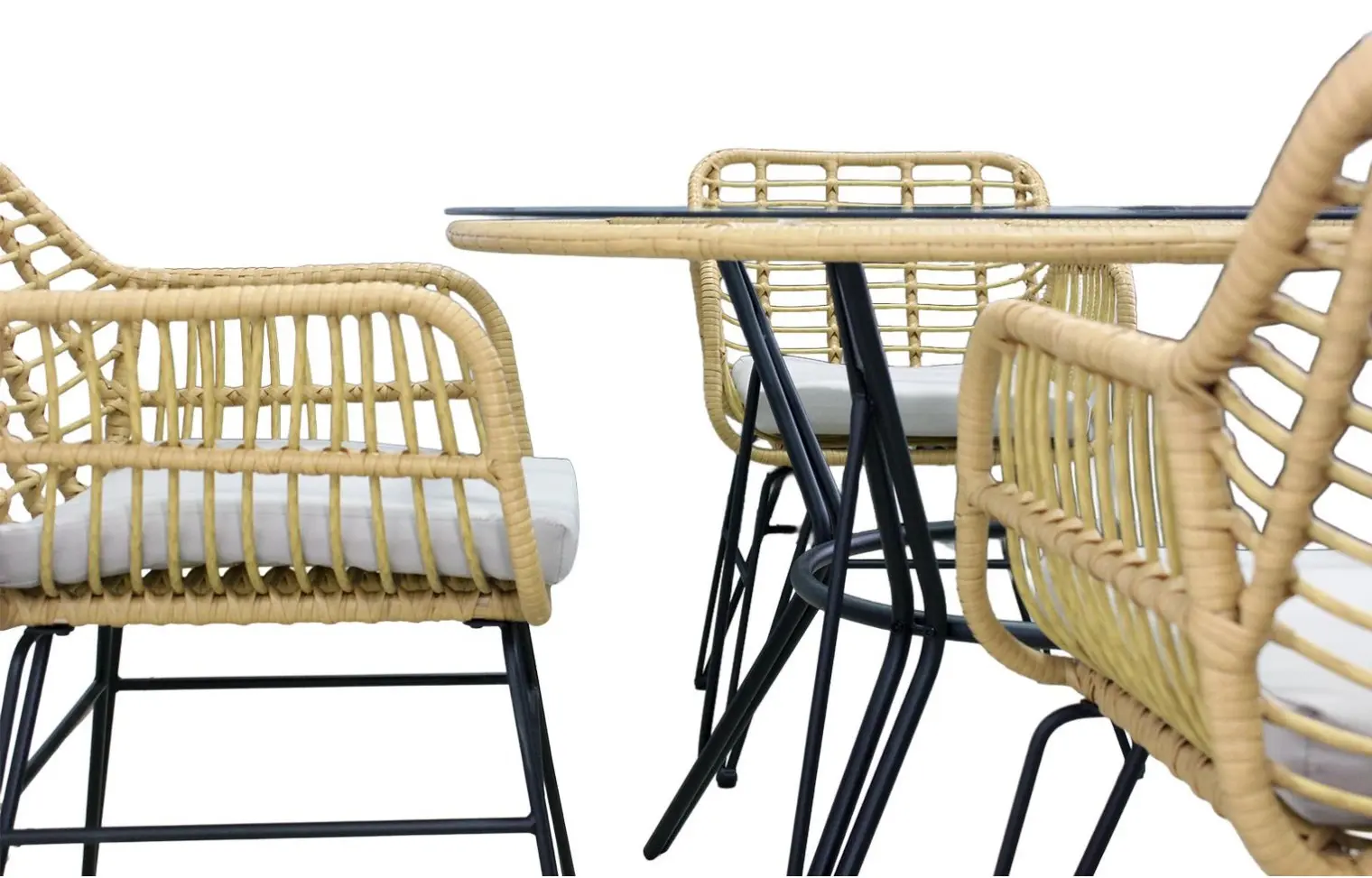 Set mobilier de gradina GardenLine ABI7503 (Black/Brown) - 4