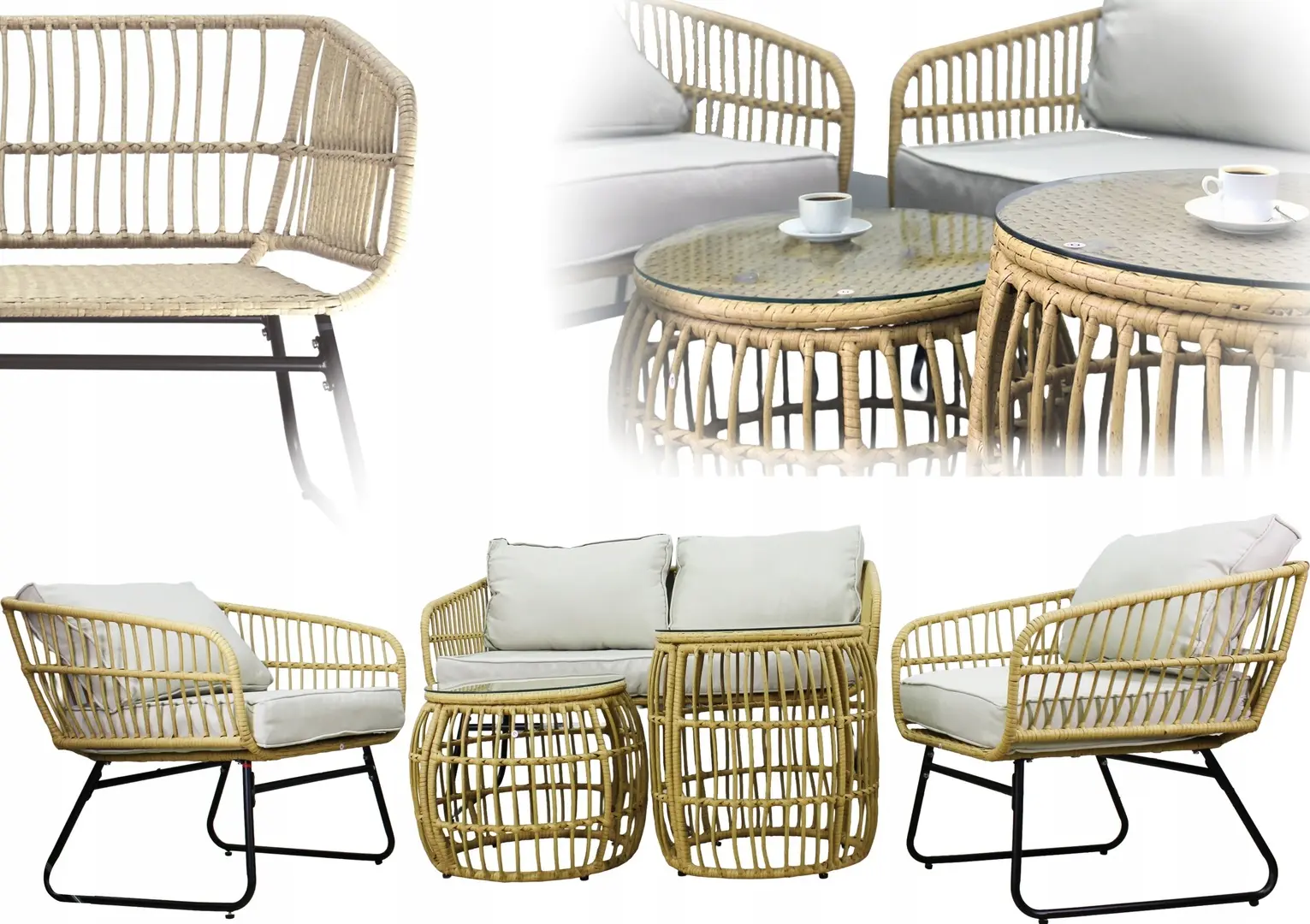 Set mobilier de gradina GardenLine ABI7534 (Brown)