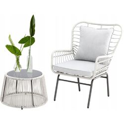 Set mobilier de gradina GardenLine ABI8052 (White/Black) Thumb