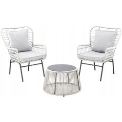 Set mobilier de gradina GardenLine ABI8052 (White/Black) Thumb