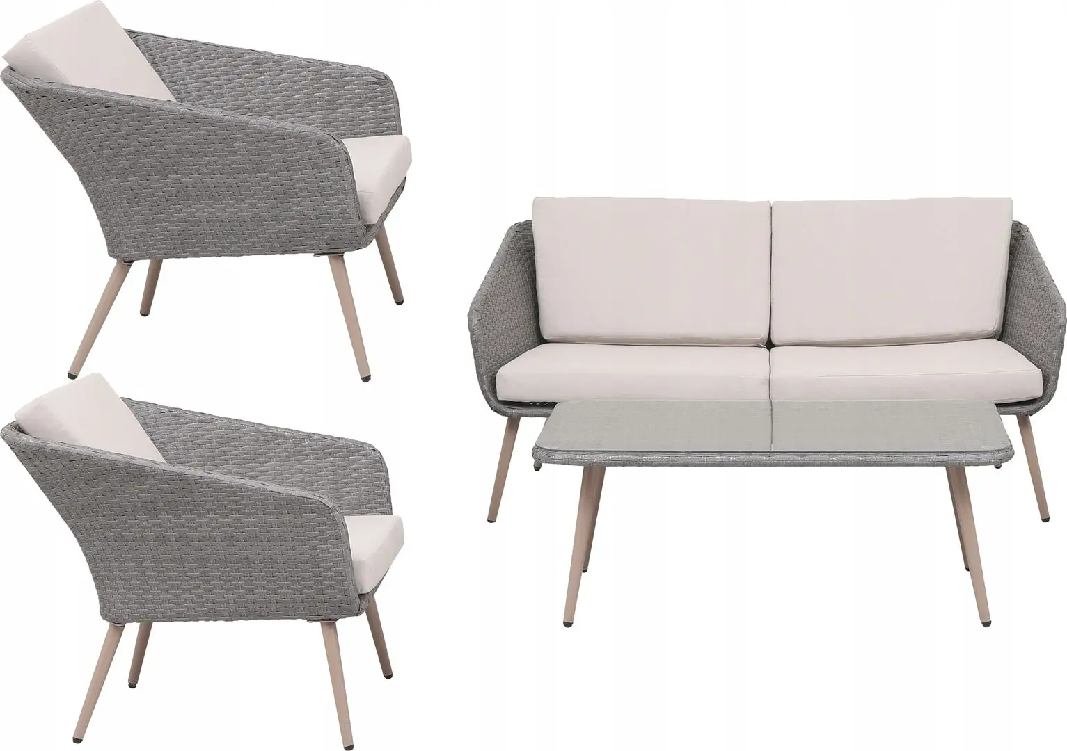 Set mobilier de gradina GardenLine ABI8175 (Grey) - 2